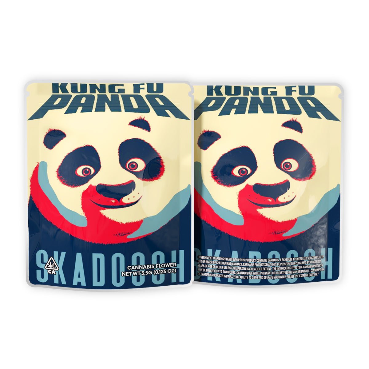 Kung Fu Panda Weed Mylar Bags 3.5 Grams