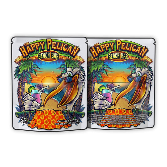 The Happy Pelican Beach Bar Mylar Bags 3.5 Grams