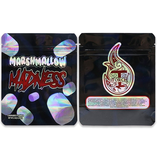 Marshmallow Madness Weed Mylar Bags 3.5 Grams