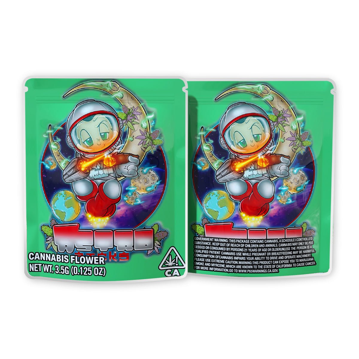 Astro Boy Mylar Bags 3.5 Grams