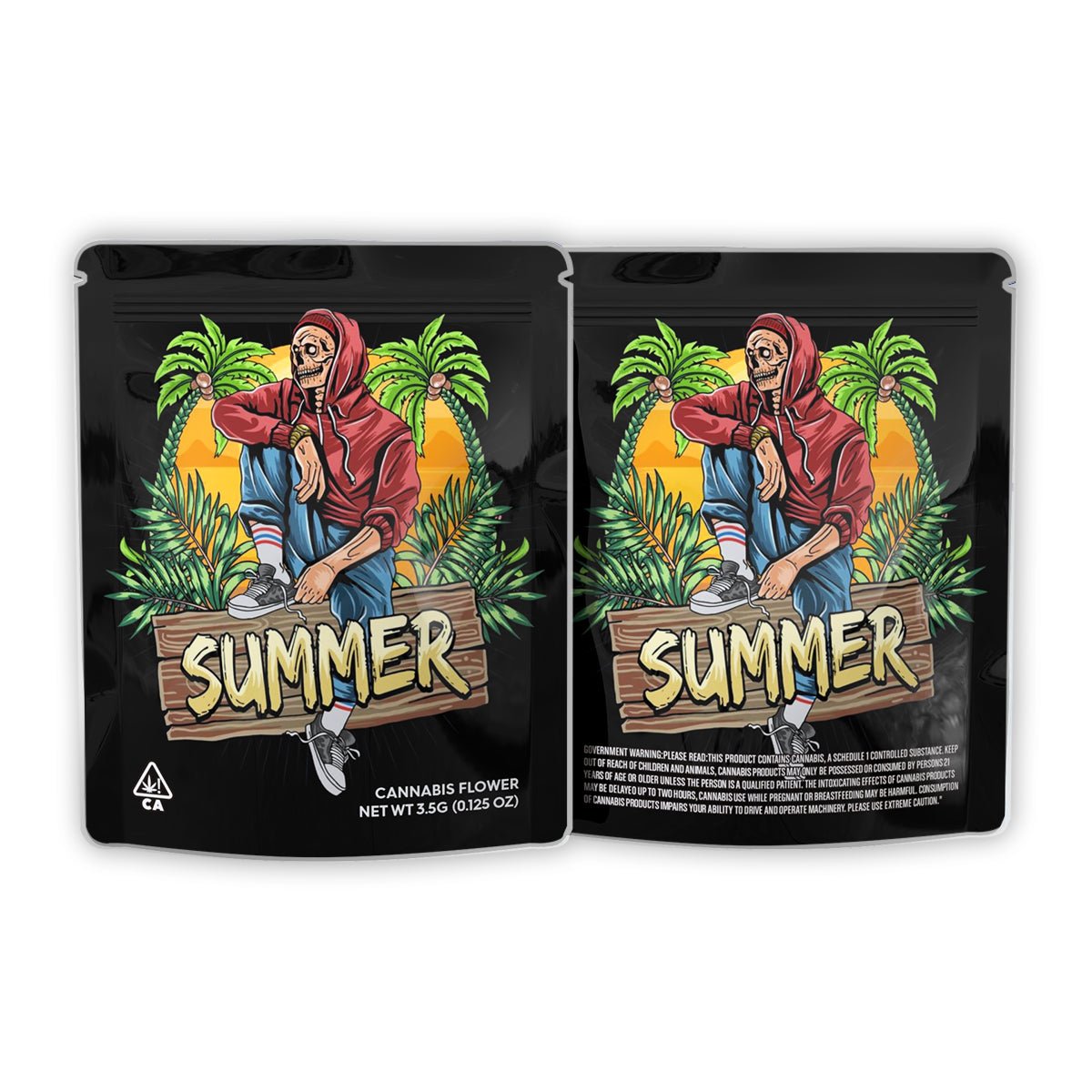 Summer Weed Mylar Bags 3.5 Grams