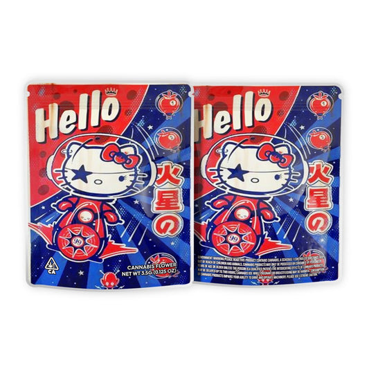 Hello Kitty Weed Mylar Bags 3.5 Grams