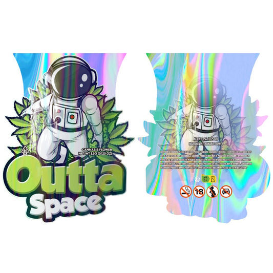 Outta Space Mylar Bags 3.5 Grams