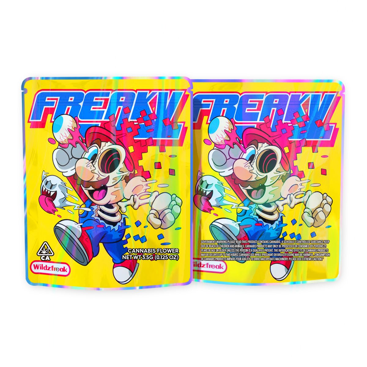 Freaky Mario Mylar Bags 3.5 Grams