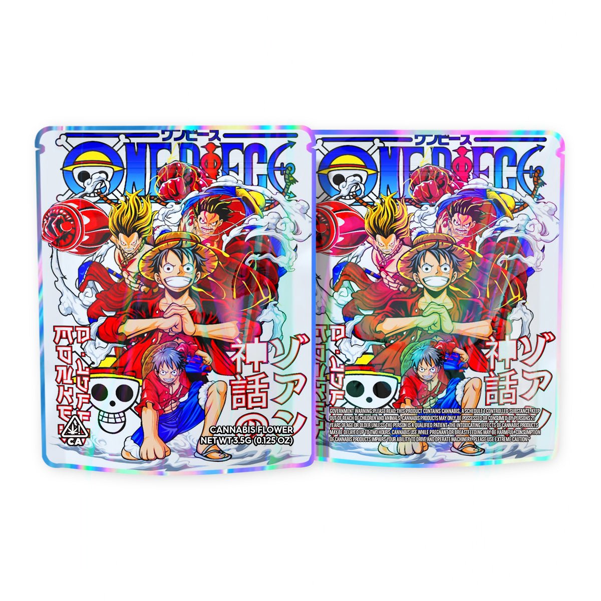 One Piece Mylar Bags 3.5 Grams