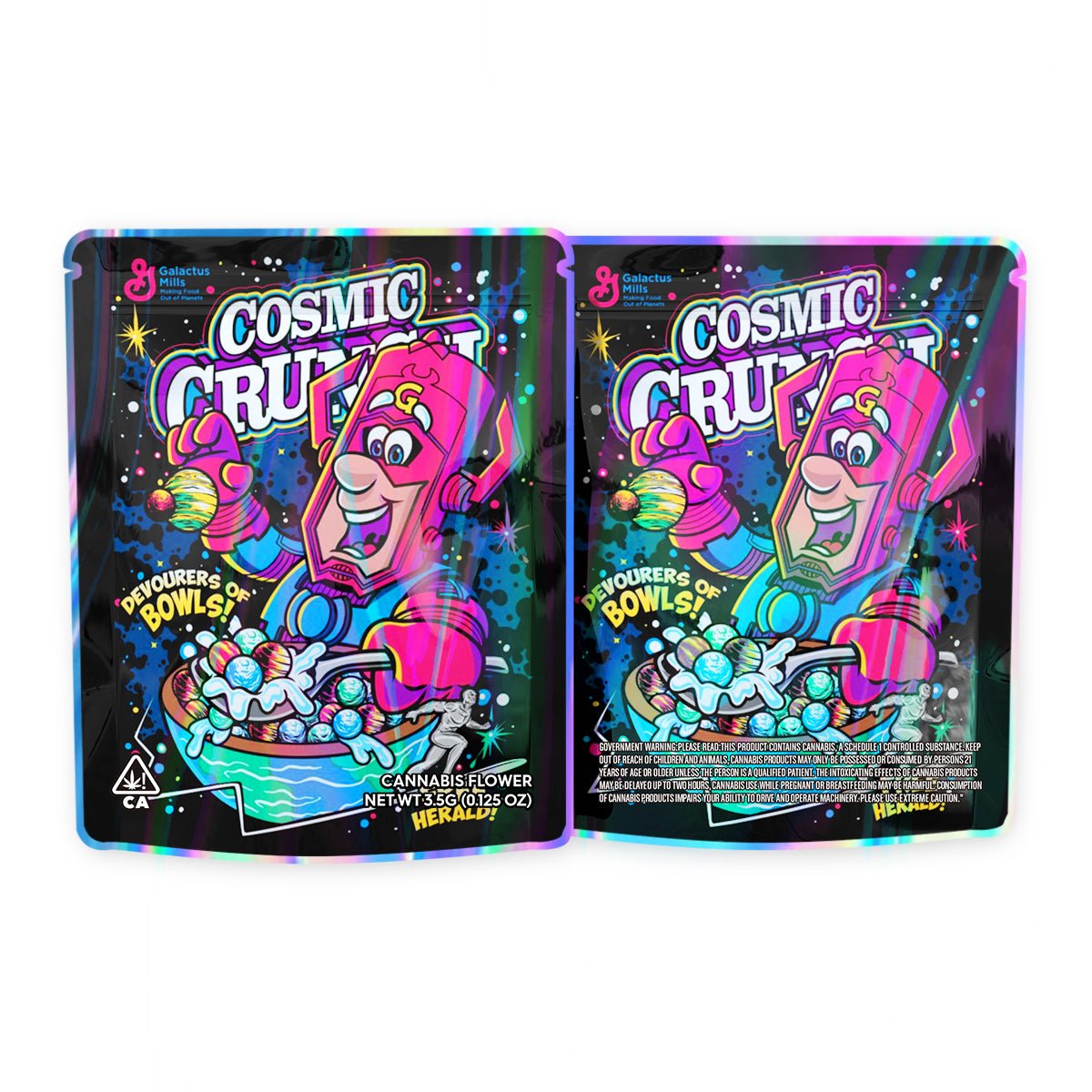 Cosmic Crunch Cereal Mylar Bags 3.5 Grams