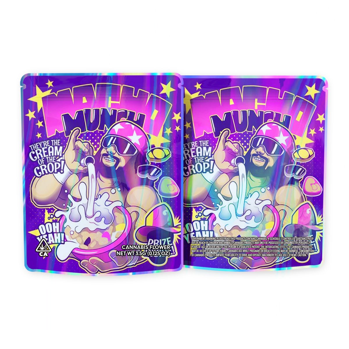 Macho Munch Mylar Bags 3.5 Grams