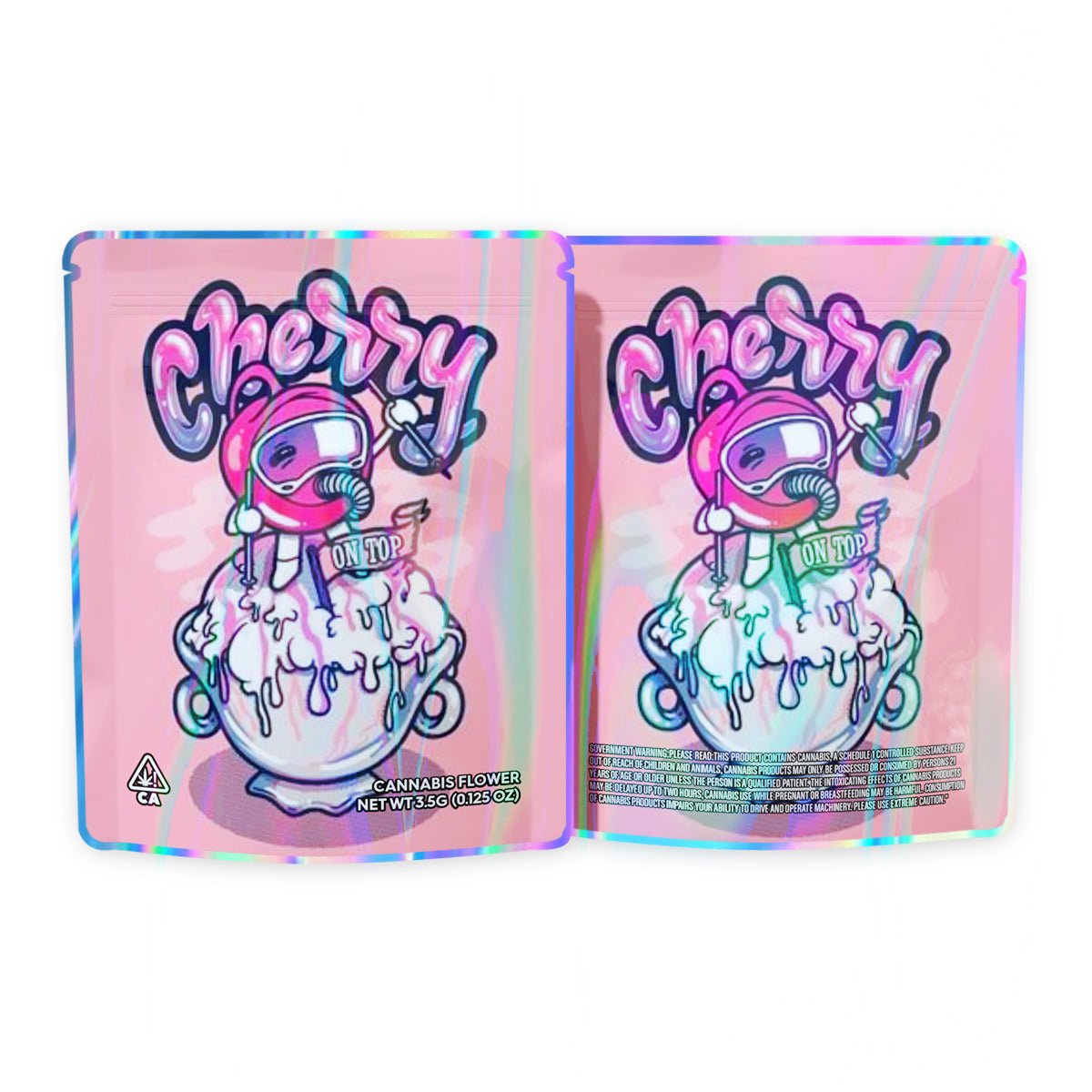 Cherry Mylar Bags 3.5 Grams