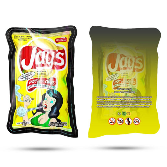 Jay's Pot Chips Mylar Bags 3.5 Grams