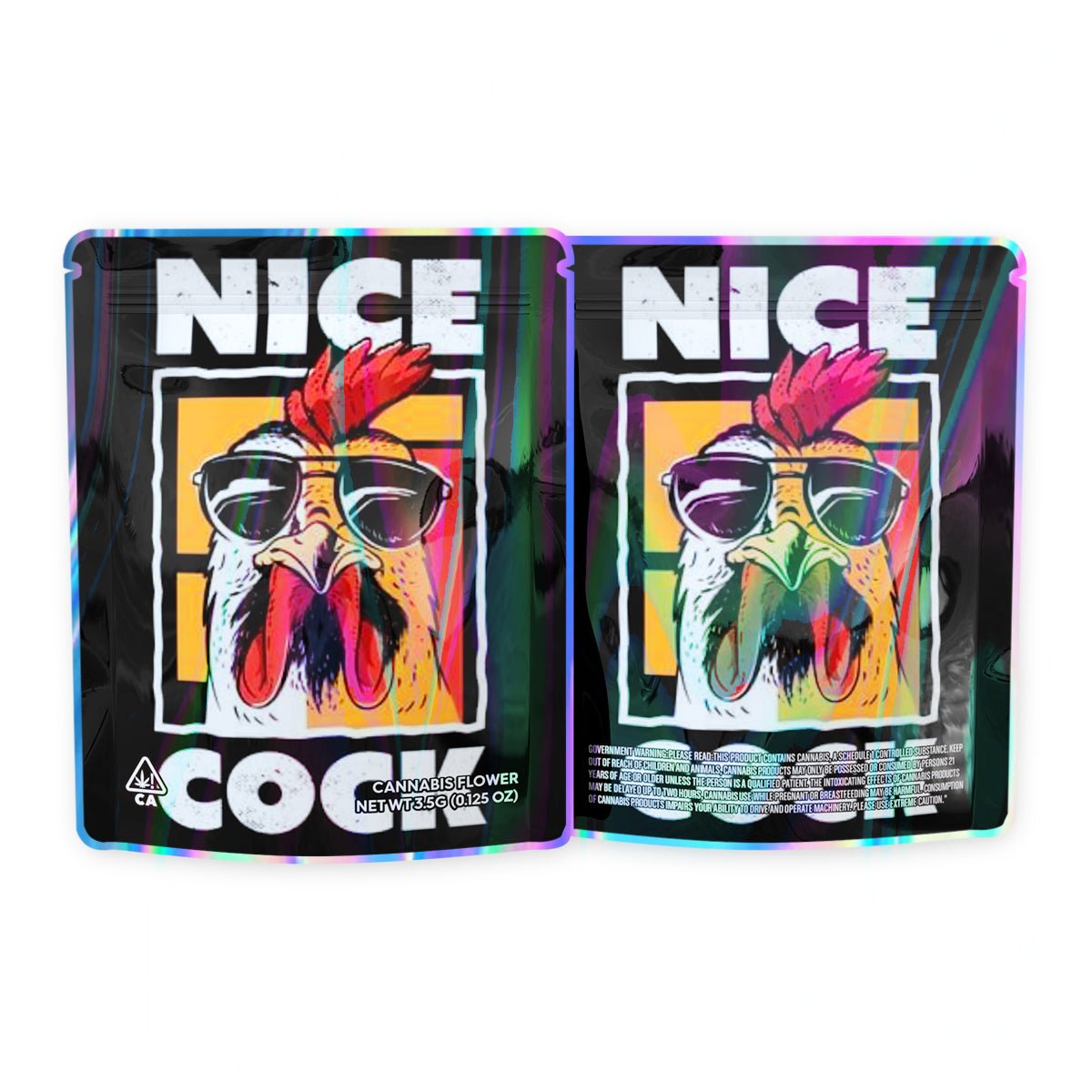 Nice Cock Mylar Bags 3.5 Grams