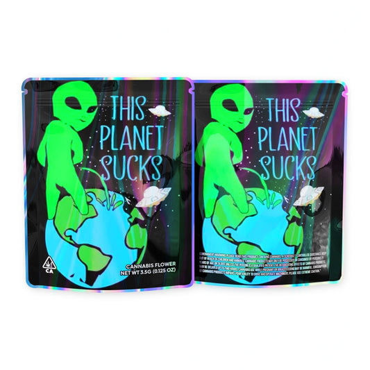 This Planet Sucks Mylar Bags 3.5 Grams