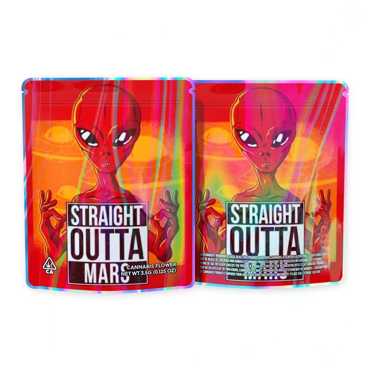 Straight Outta Mars Mylar Bags 3.5 Grams