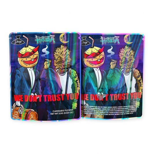 We Don't Trust You Silky Mylar Bags 3.5 Grams