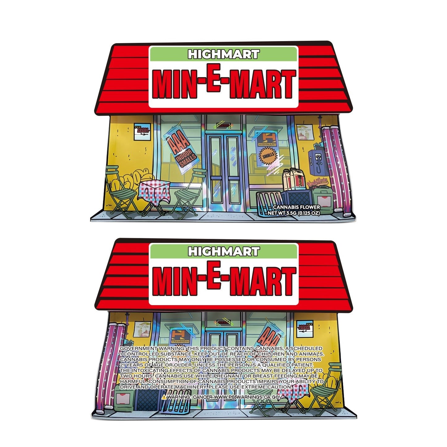 Highmart Min-E-Mart Mylar Bags 3.5 Grams