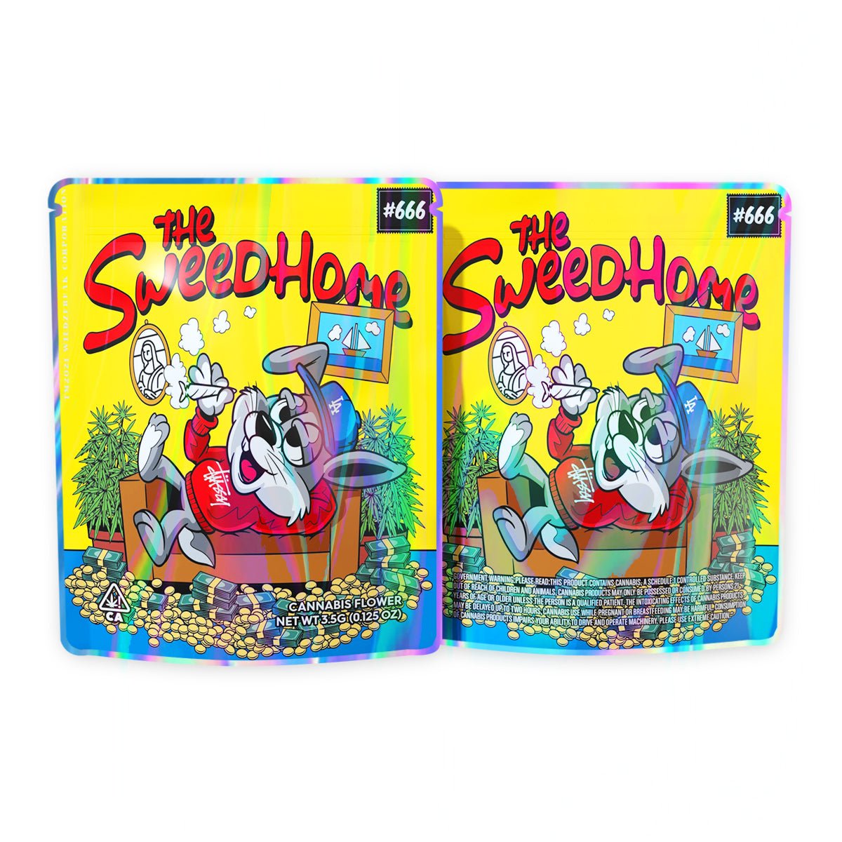 The Sweed home Mylar Bags 3.5 Grams