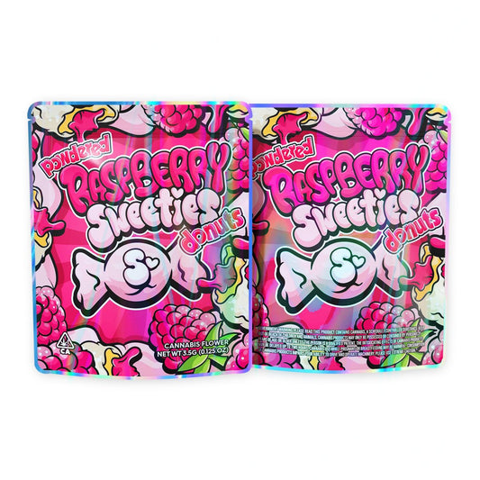 Raspberry Sweeties Mylar Bags 3.5 Grams