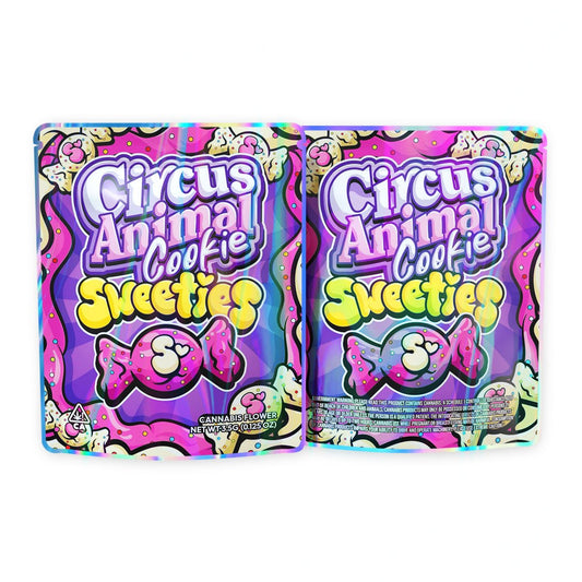 Circus Animal Cookie Sweeties Mylar Bags 3.5 Grams