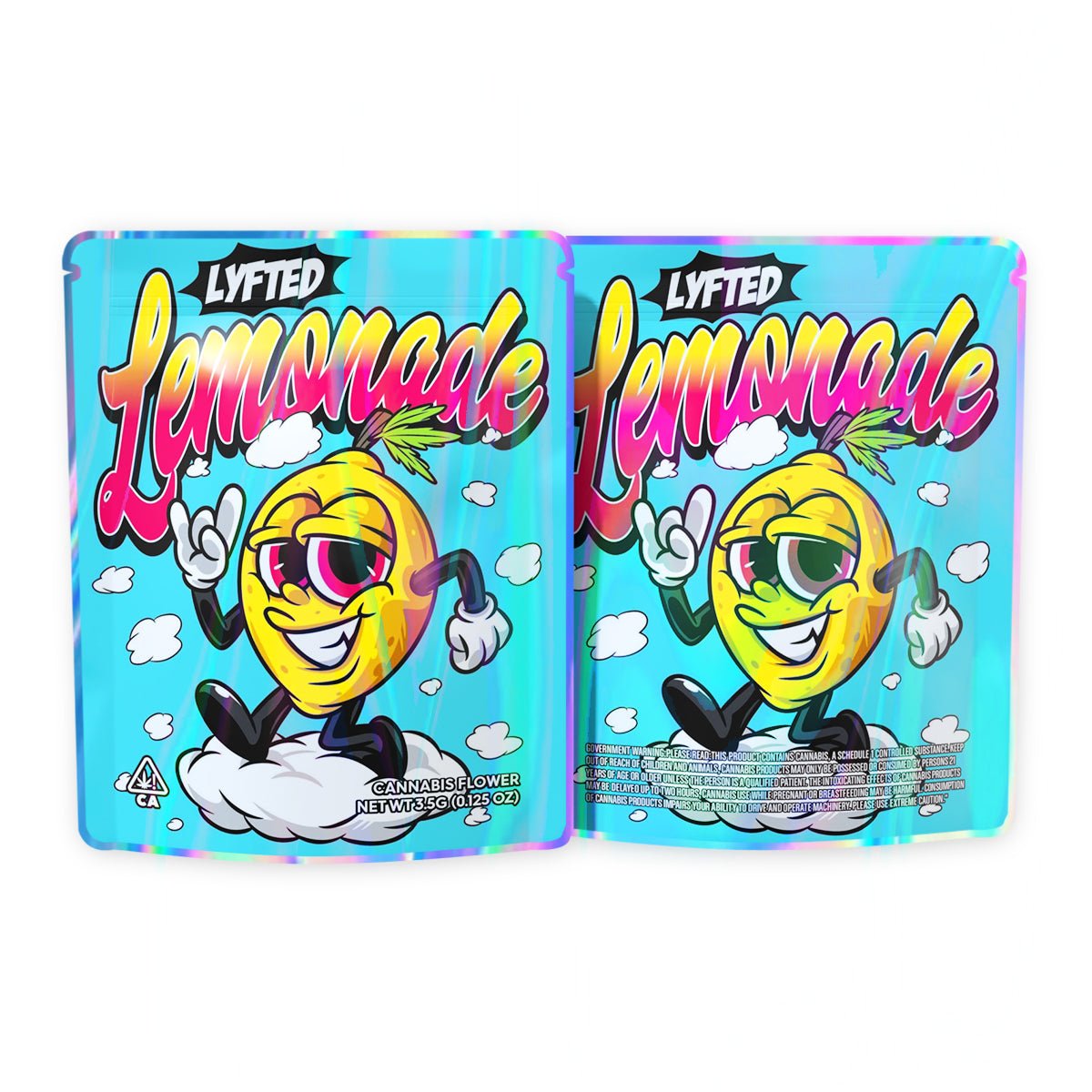 Lemonade Mylar Bags 3.5 Grams