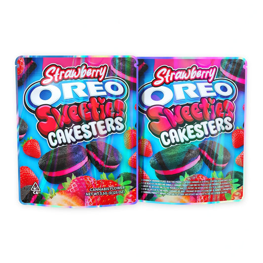 Strawberry oreo Sweeties Cakesters Mylar Bags 3.5 Grams