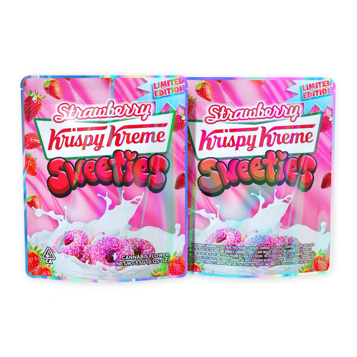 Strawberry Sweeties Mylar Bags 3.5 Grams