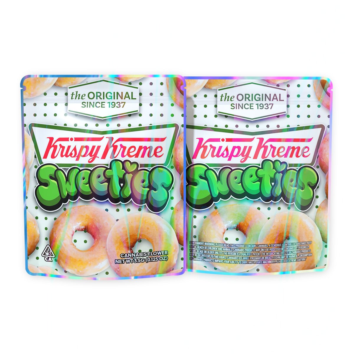 Krispy Kreme Sweeties Mylar Bags 3.5 Grams