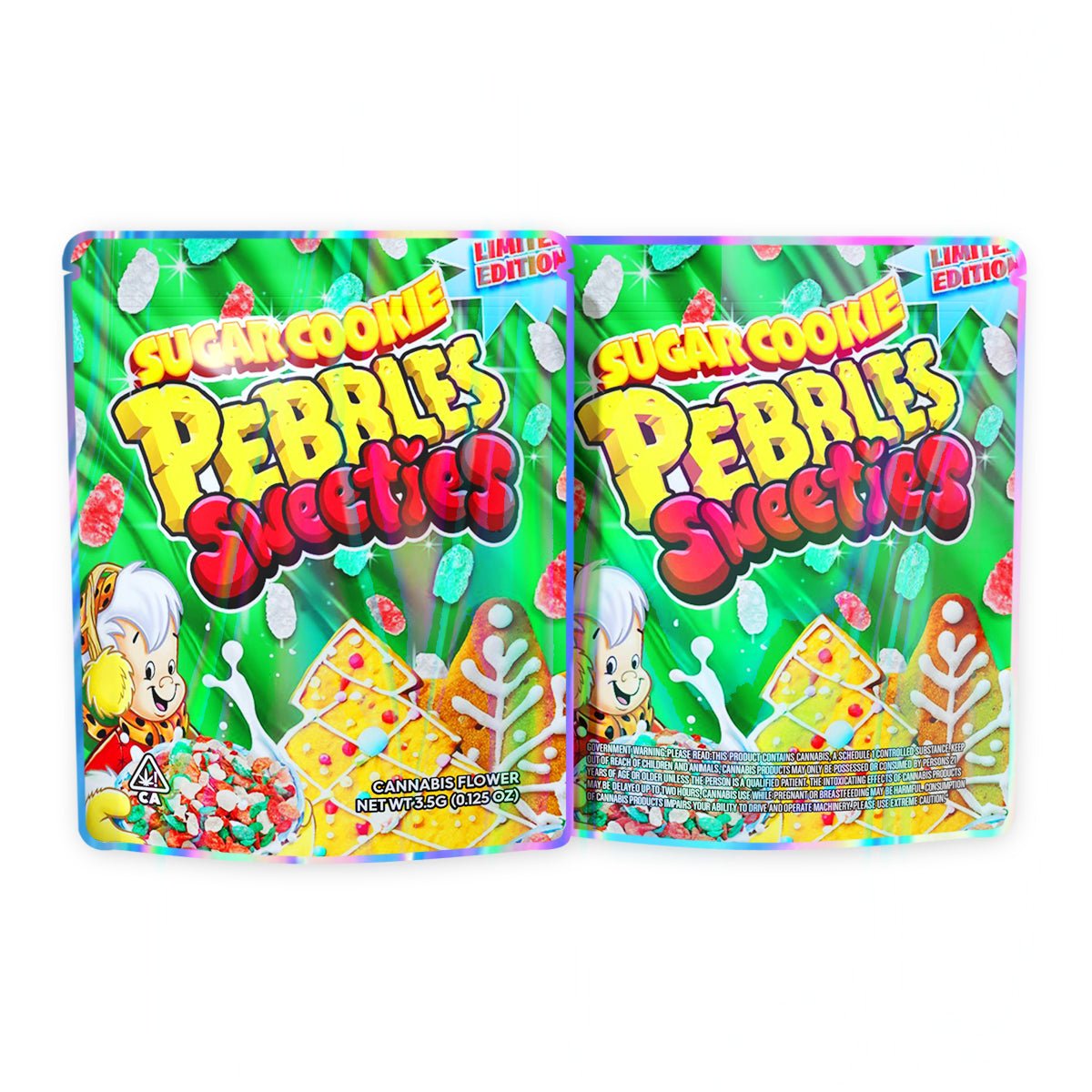 Sugar Cookie Pebbles Sweeties Mylar Bags 3.5 Grams