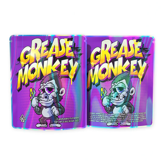 Grease Monkey Mylar Bags 3.5 Grams