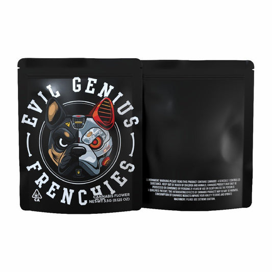 Evil Genius Frenchies Mylar Bags 3.5 Grams