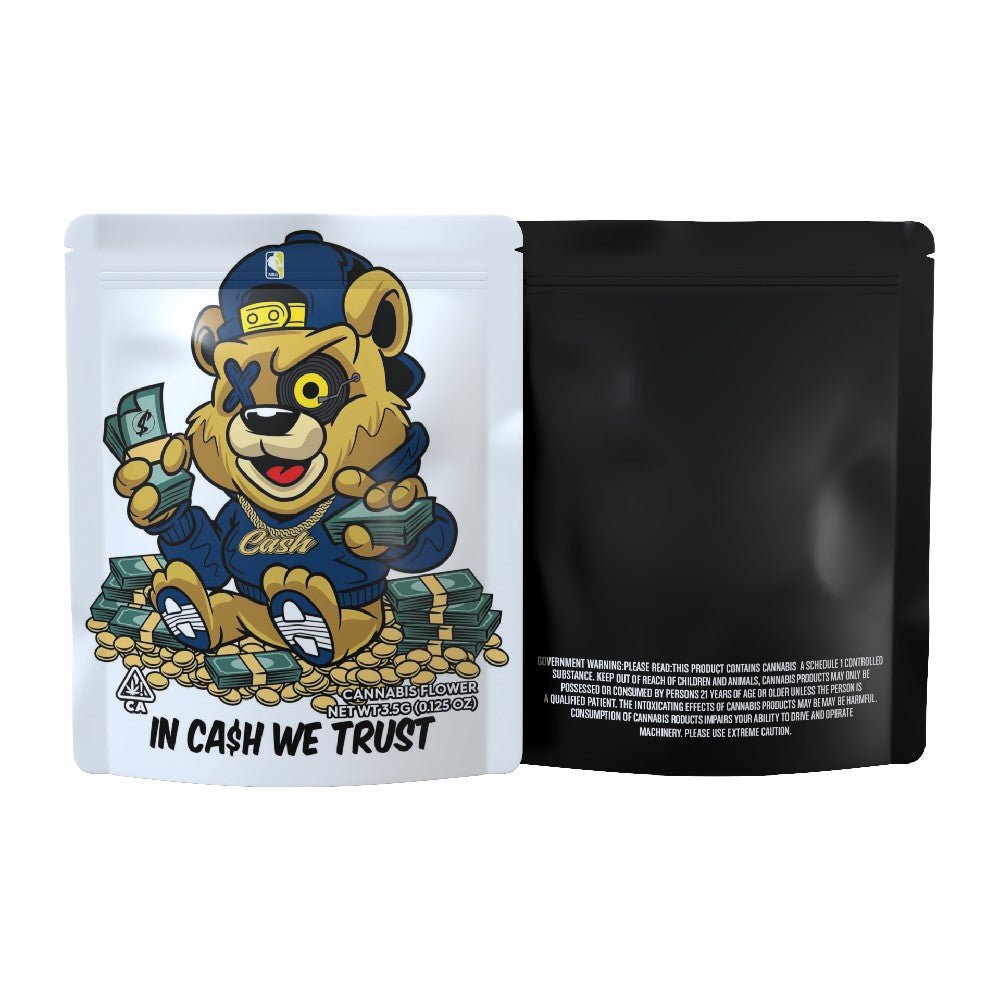 In Cash We Trust Mylar Bags 3.5 Grams