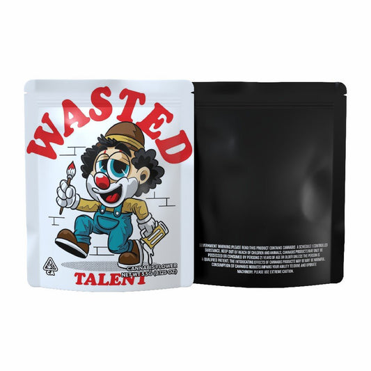 Wasted Talent Mylar Bags 3.5 Grams