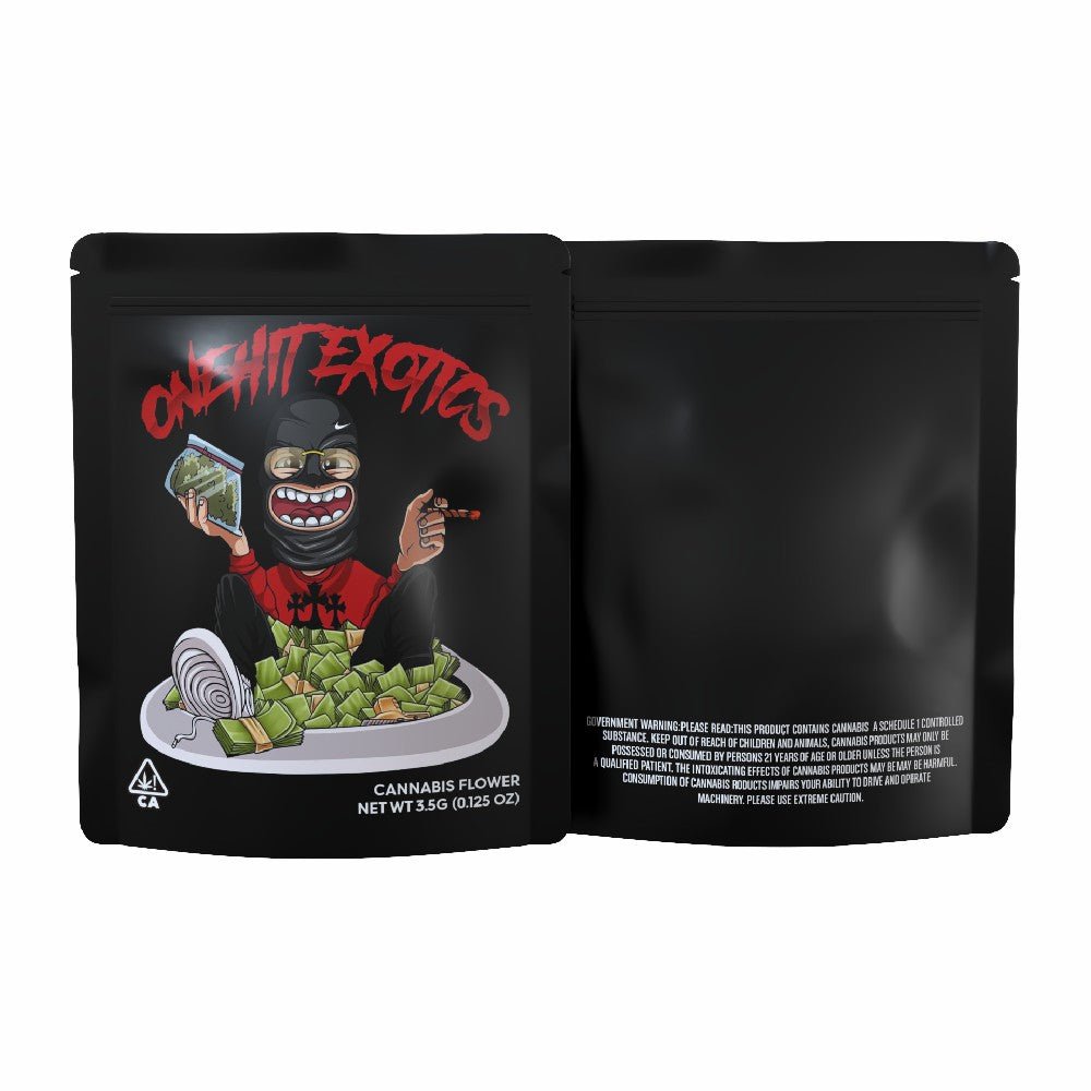 Onehit Exotics Mylar Bags 3.5 Grams