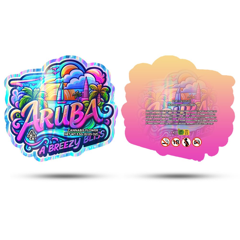 Aruba a Breezy Bliss Mylar Bags 3.5 Grams