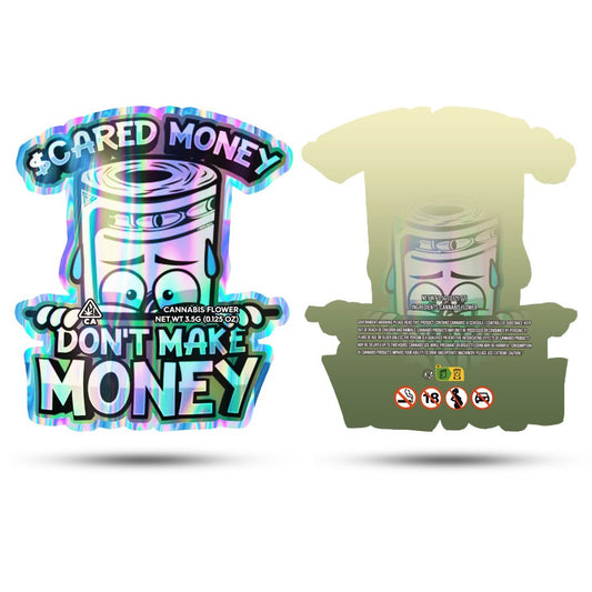 Cared Money Mylar Bags 3.5 Grams