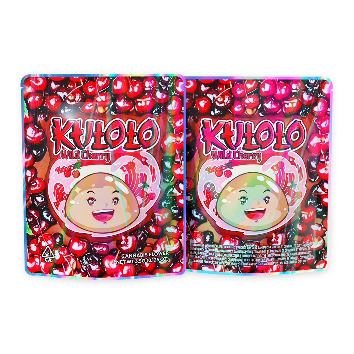 Kutoto Wild Cherry Mylar Bags 3.5 Grams