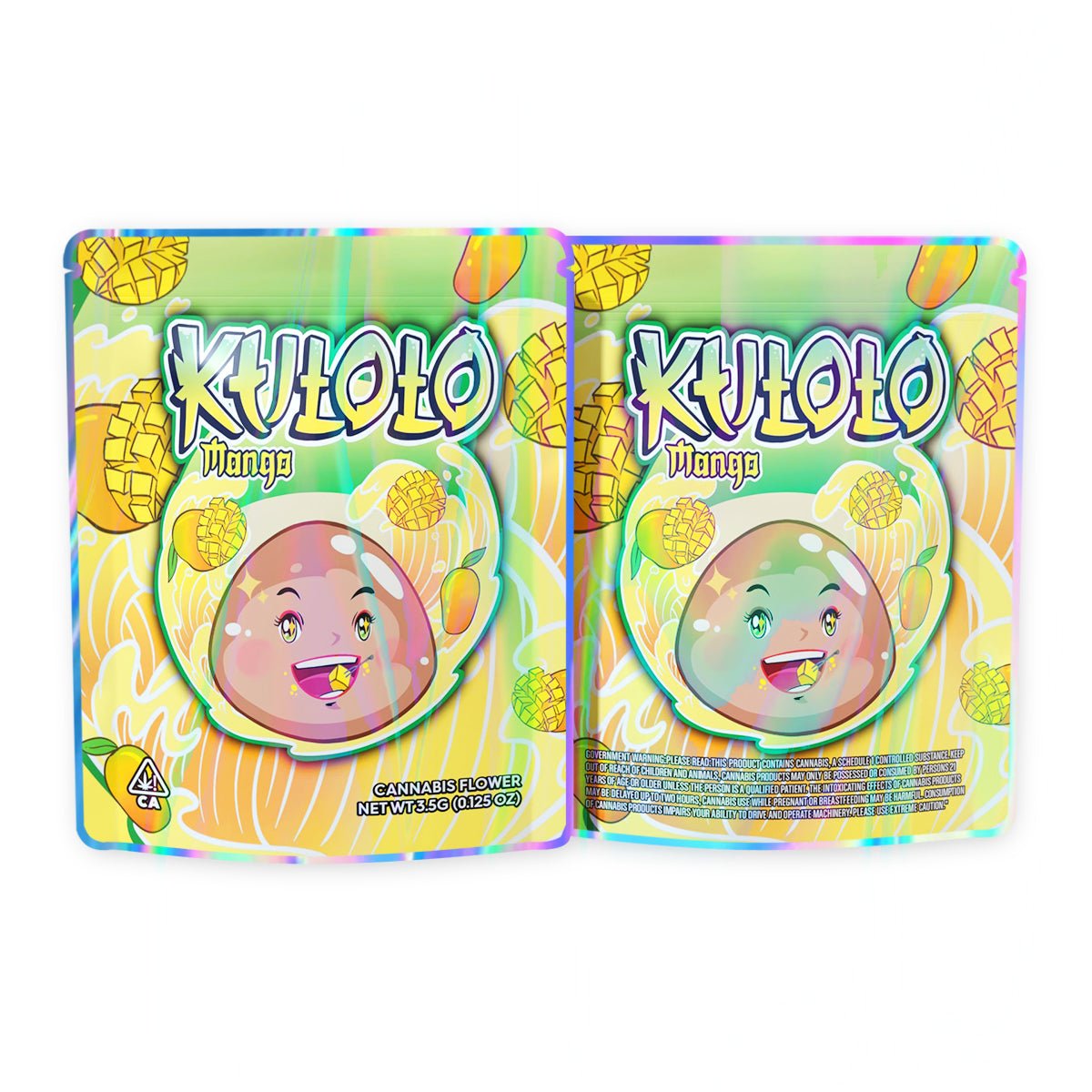 Kutoto Mango Mylar Bags 3.5 Grams