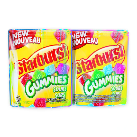 Starburst Gummies Mylar Bags 3.5 Grams