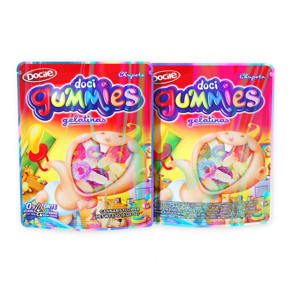 Chupeta Citricas Gummies Mylar Bags 3.5 Grams