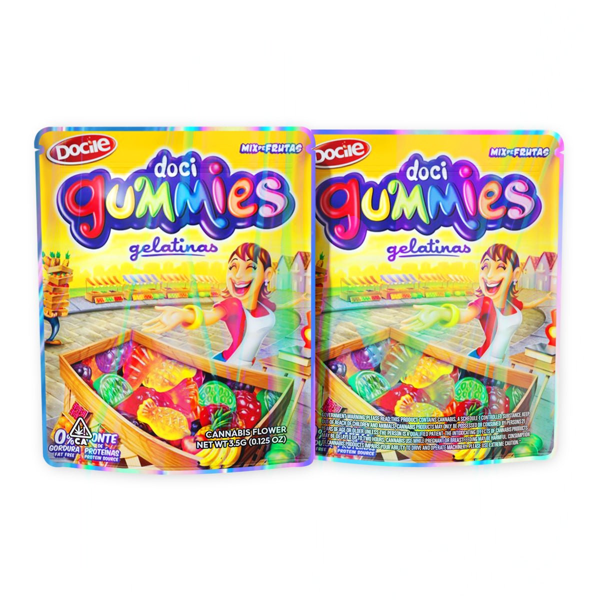 Mix Frutas Gummies Mylar Bags 3.5 Grams