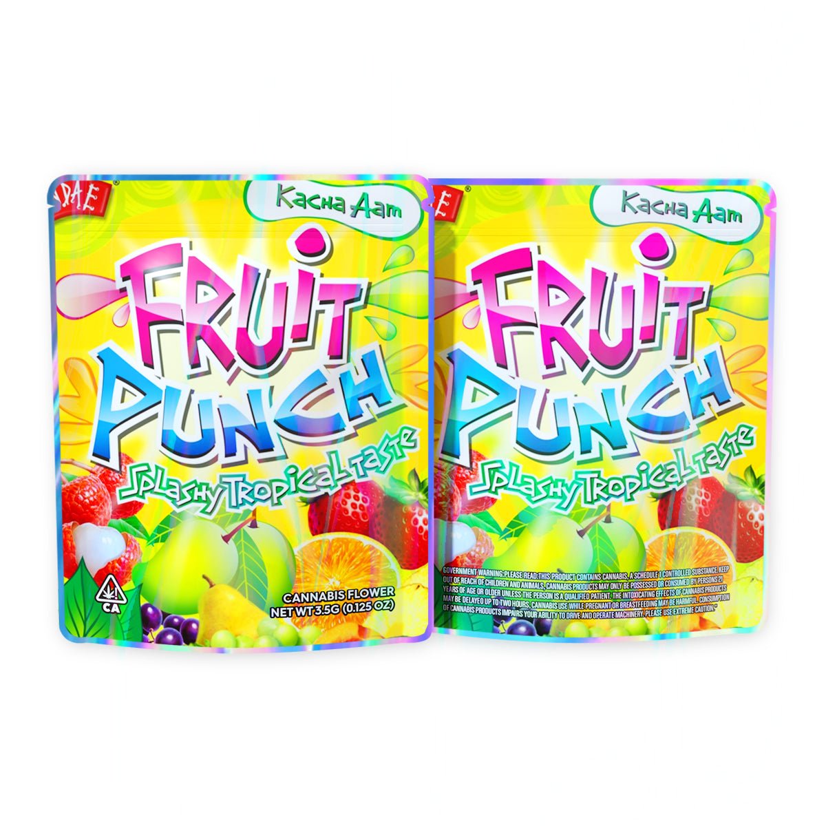 Fruit Punch Splashy Tropical Taste Mylar Bags 3.5 Grams