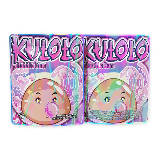 Kutoto Bubble Gum Mylar Bags 3.5 Grams