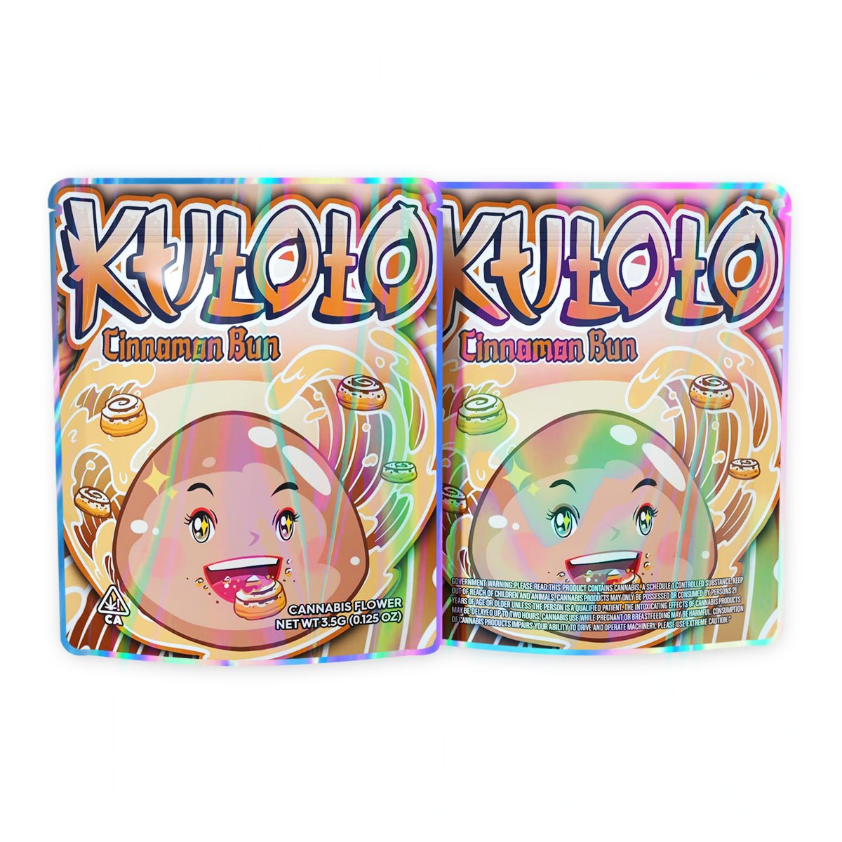 Kutoto Cinnamon Bun Mylar Bags 3.5 Grams