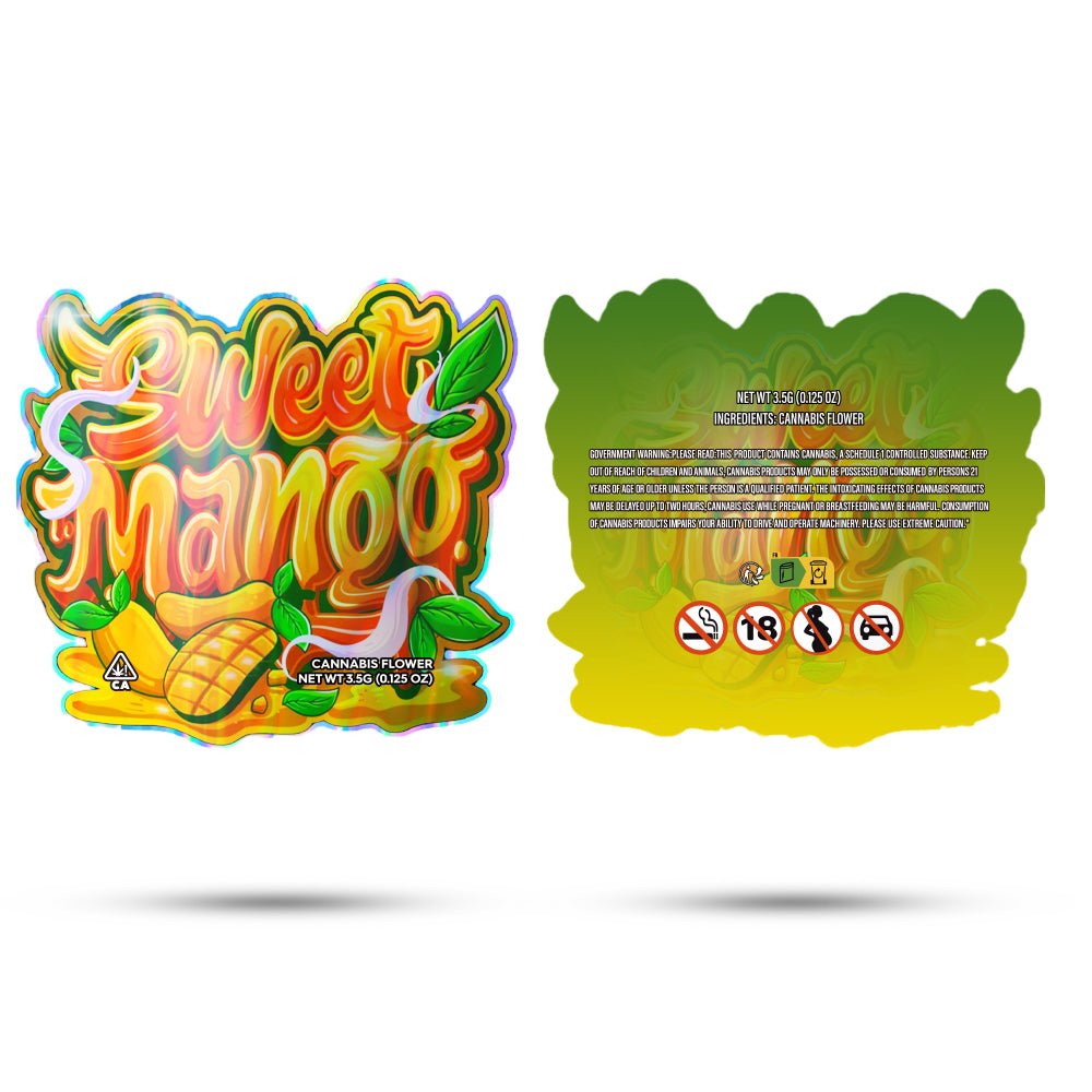 Sweet Mango Mylar Bags 3.5 Grams