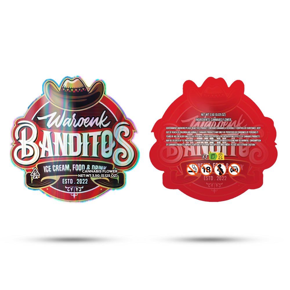 Waroenk Banditos Mylar Bags 3.5 Grams