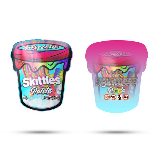 Skittles Paleta Mylar Bags 3.5 Grams