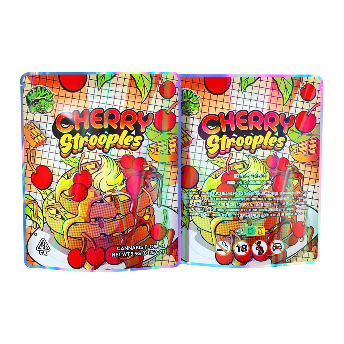 Cherry Strooples Mylar Bags 3.5 Grams