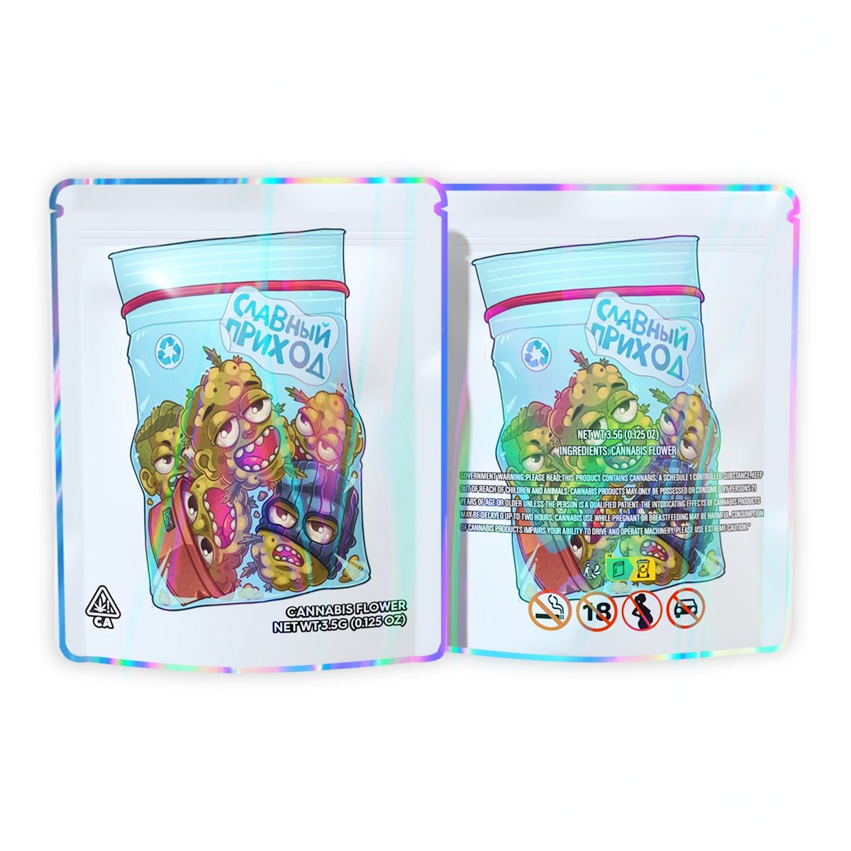 Good Heads Mylar Bags 3.5 Grams