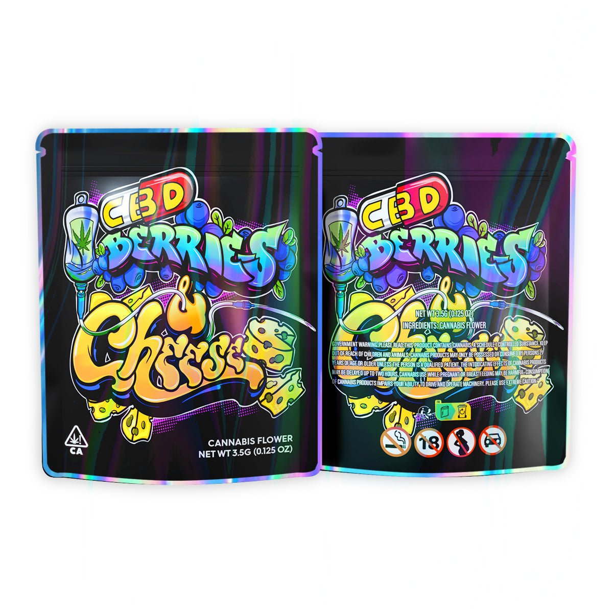 Berries Cherry Mylar Bags 3.5 Grams