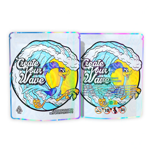 Create Your Wave Mylar Bags 3.5 Grams