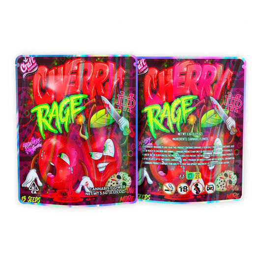 Cherry Rage Mylar Bags 3.5 Grams