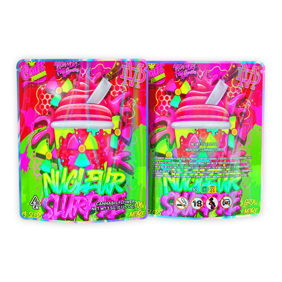 Nucleur Slurpee Mylar Bags 3.5 Grams